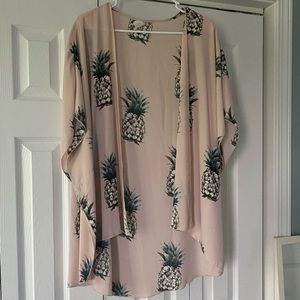 Pink Pineapple Kimono